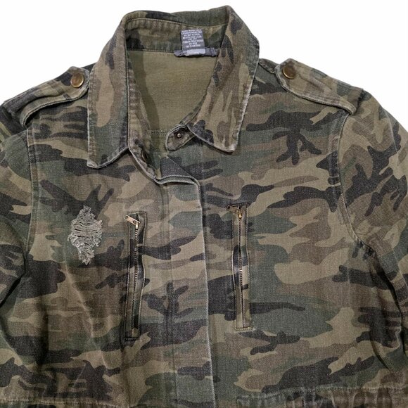 One-Of-A-Kind Boba Fett Custom Sans Souchi Camouflage Denim Jacket Sz S - Picture 6 of 14